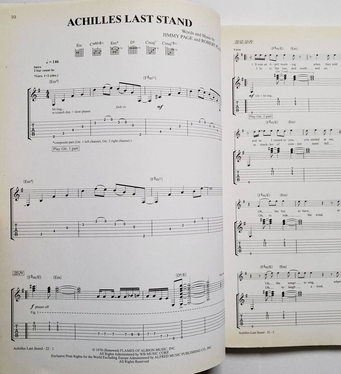 ◎CD2枚 ULTIMATE GUITAR PLAY-ALONG VOL.2 LED ZEPPELIN レッド・ツェッペリン ジミー・ペイジ ギター スコア タブ譜 TAB譜 洋書 カラオケ_画像7