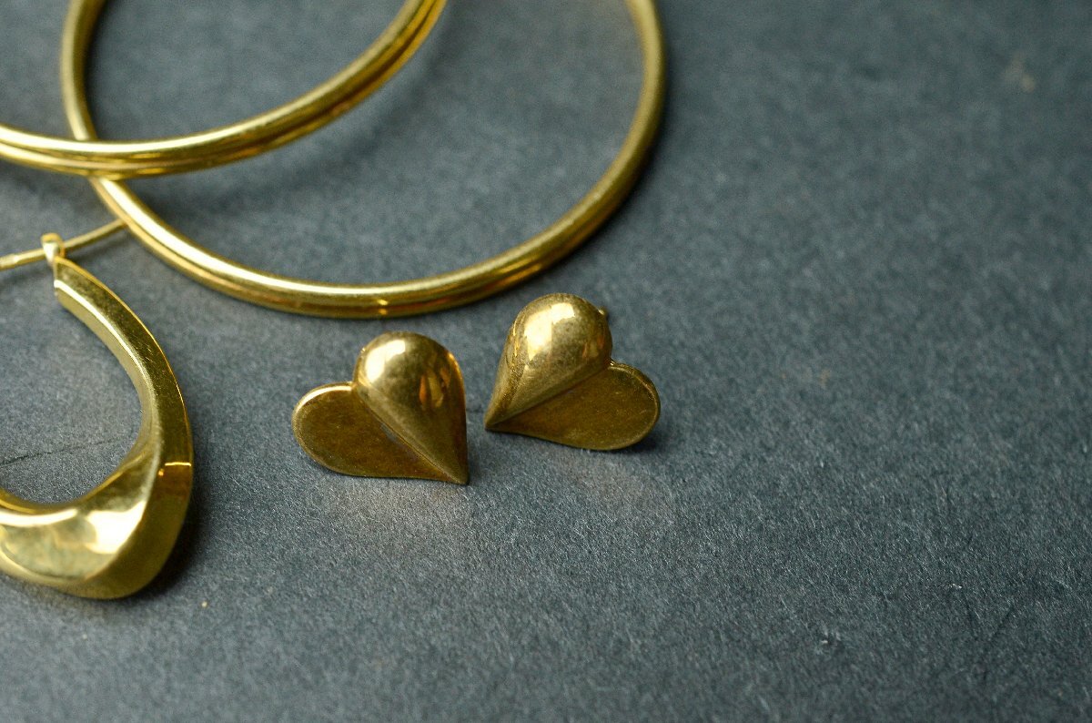 K18 イエローゴールドピアスまとめ6点 7.9g(7.79g) ※11月13日に井島貴金属にてX線検査済 資料付属 本体のみ★【YB】YG中古25Y1030-7_画像4