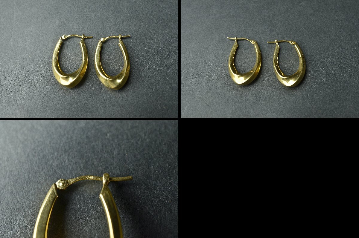 K18 イエローゴールドピアスまとめ6点 7.9g(7.79g) ※11月13日に井島貴金属にてX線検査済 資料付属 本体のみ★【YB】YG中古25Y1030-7_画像7