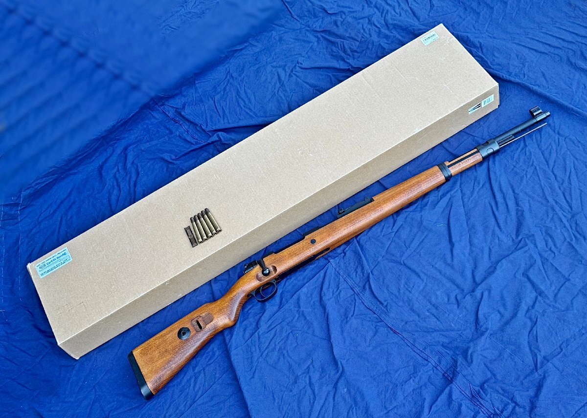  Marushin Mauser Kar98k картридж тип газовый пистолет *ga Sly полный 6mm* картридж * зажим * оригинальная коробка приложен *[YB] б/у скумбиря geMARUSHIN
