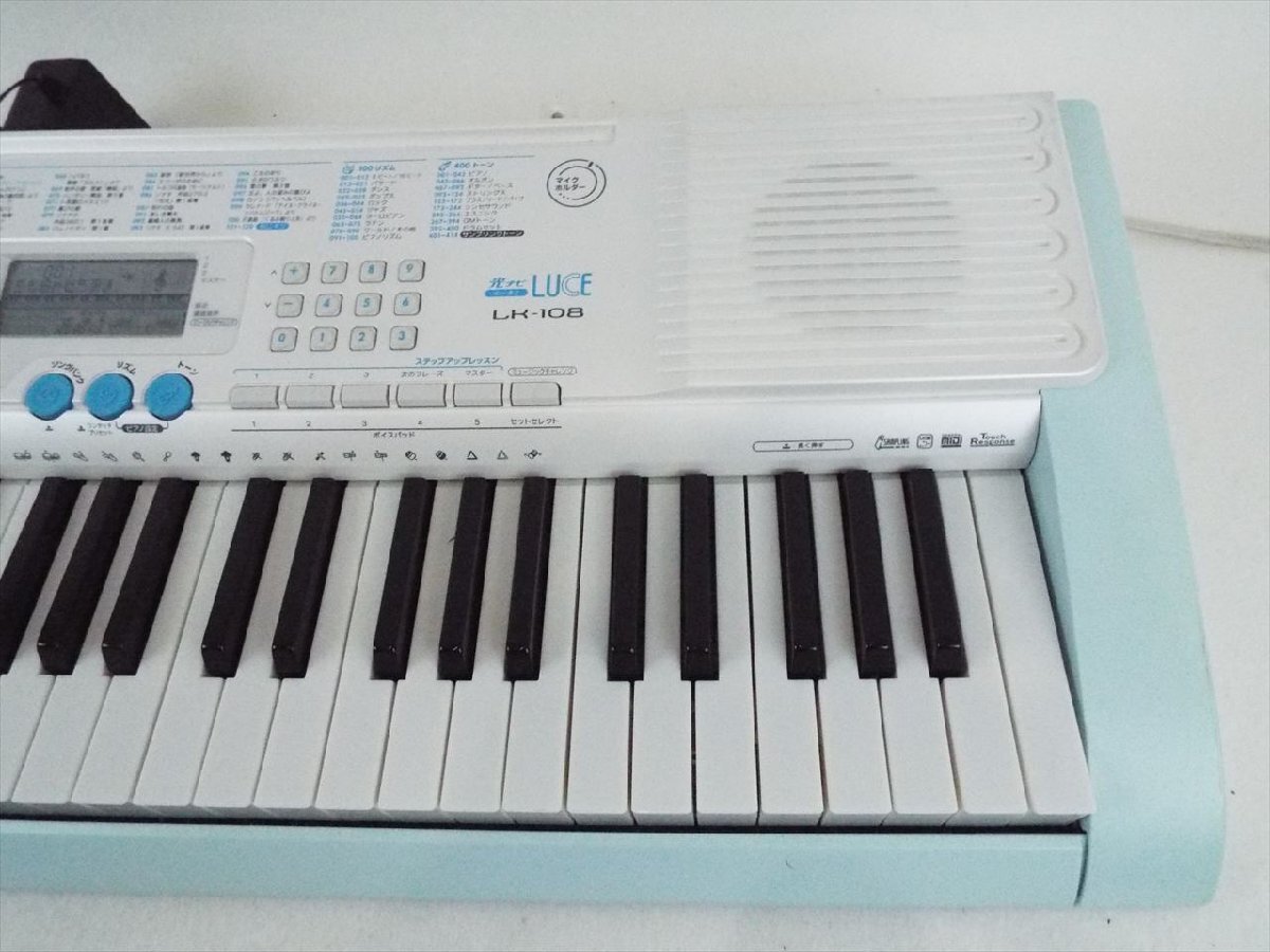 ☆ CASIO カシオ LK-108 キーボード 音出し確認済 中古 現状品 250812A1437_画像6