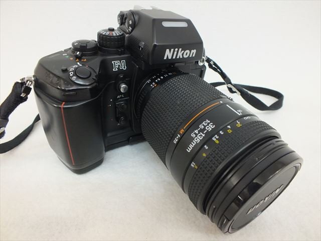 【01】Nikon ニコン F4 フィルム一眼レフ Nikon 35-135mm 1:3.5-4.5 中古 現状品 251112H2817_画像1