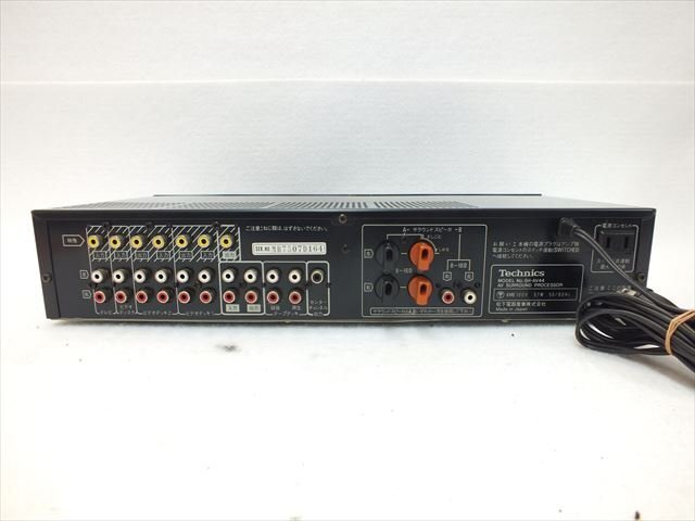 【01】Technics テクニクス SH-AV44 AV サウンドプロセッサー 中古 現状品 251101Y8848_画像7