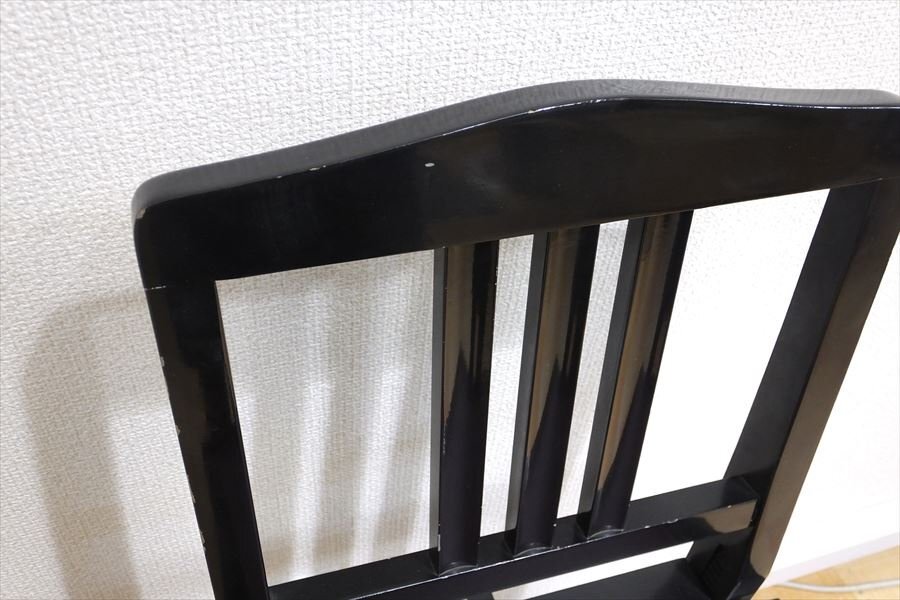 【01】 トムソンチェア 高さ調節可能 背もたれ付 ピアノ椅子 中古 現状品 251101S9684_画像7