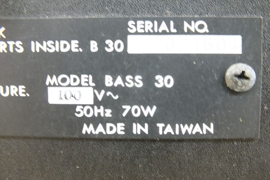 【01】Fender フェンダー Bassman30 ベースアンプ 中古 現状品 251001N3023_画像9