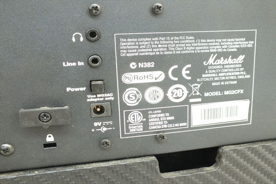 【01】Marshall マーシャル MG2CFX ギターアンプ 中古 現状品 251101H5686_画像8