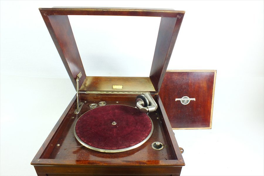 【08】Colombia コロンビア No.114 蓄音機 動作確認済 中古 現状品 251108B6443_画像2