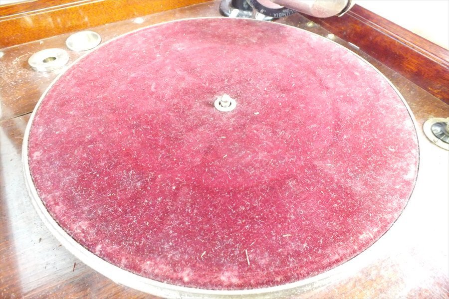 【08】Colombia コロンビア No.114 蓄音機 動作確認済 中古 現状品 251108B6443_画像3