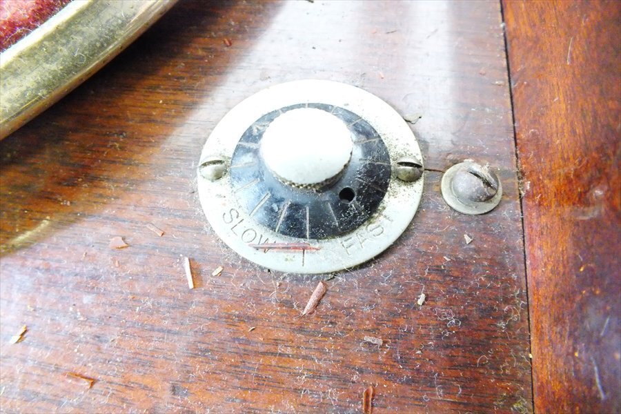 【08】Colombia コロンビア No.114 蓄音機 動作確認済 中古 現状品 251108B6443_画像5