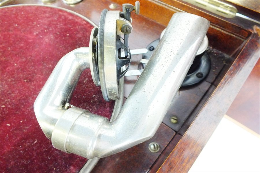 【08】Colombia コロンビア No.114 蓄音機 動作確認済 中古 現状品 251108B6443_画像6