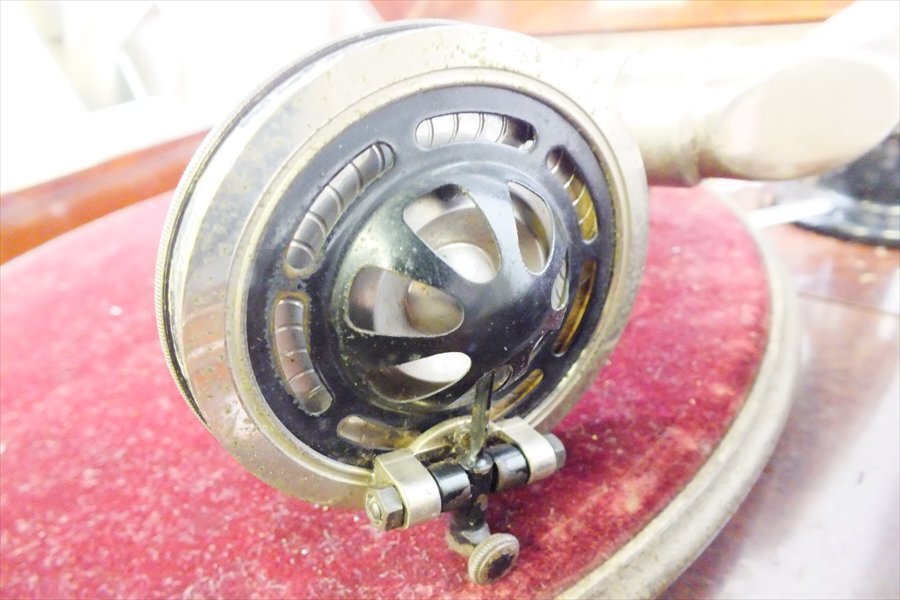 【08】Colombia コロンビア No.114 蓄音機 動作確認済 中古 現状品 251108B6443_画像8