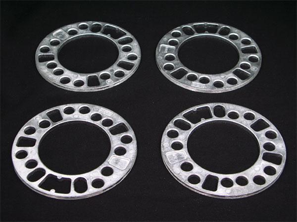 HKB/東栄産業:ホイールスペーサー シルバー 5mm 4/5H PCD100/114.3 4枚入り/HKWS5 ht_画像3