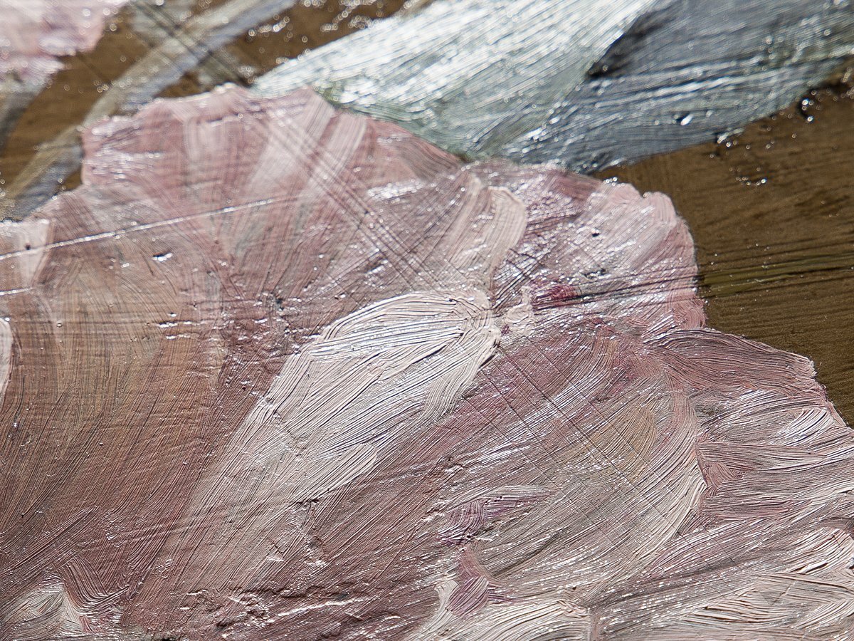 【1on1】真作 伊勢崎勝人 『トルコ桔梗(八重)』 油彩 キャンバス 10号 額装 ／ リアリズム ホキ美術館収蔵画家 白日会会員 内閣総理大臣賞_画像6