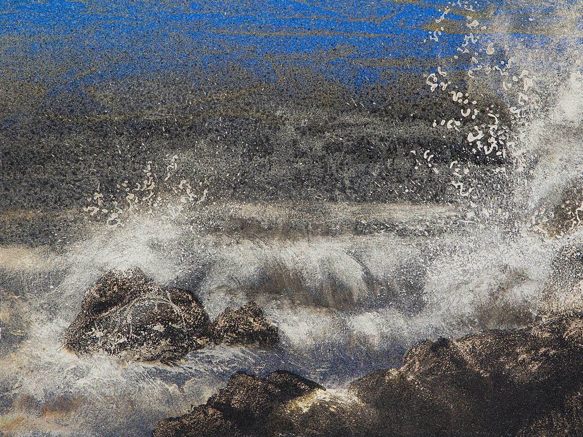 【1on1】真作 清水規 『月明』 日本画 彩色 4号 共シール 額装 大丸取扱 ／ 現代日本画壇巨匠 東京セントラル美術館日本画大賞展招待出品_画像6