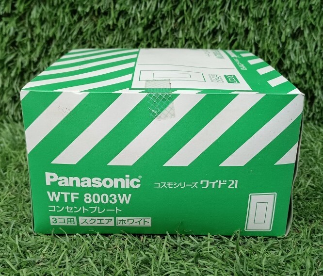 未開封品 Panasonic パナソニック コスモシリーズワイド21 コンセントプレート 3個用 ホワイト WTF8003W 10枚入_画像4
