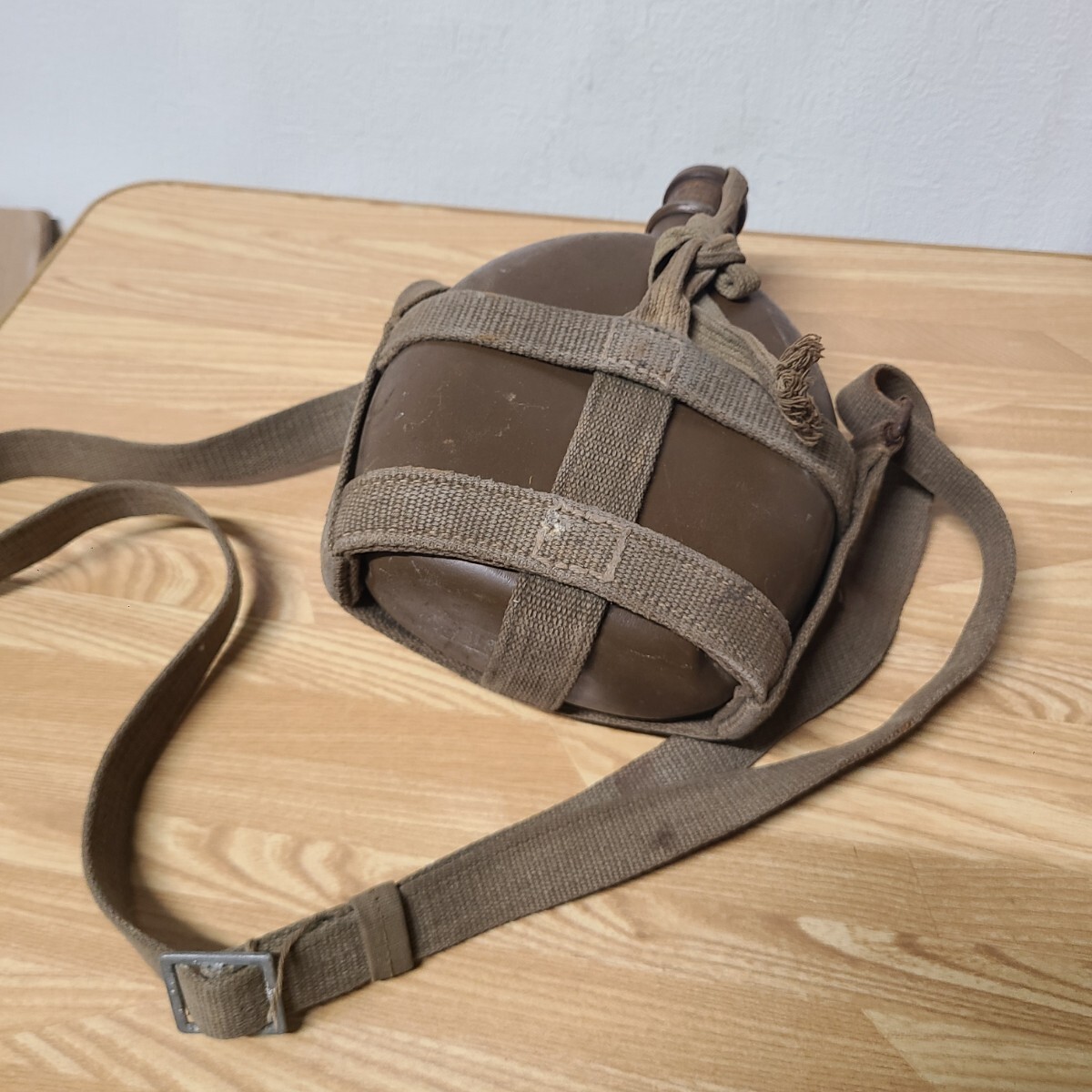 1112◆ 軍用水筒 昭和19年 ロ号 当時物 アルミ水筒 大日本帝国 旧日本軍 ◇◆ _画像1