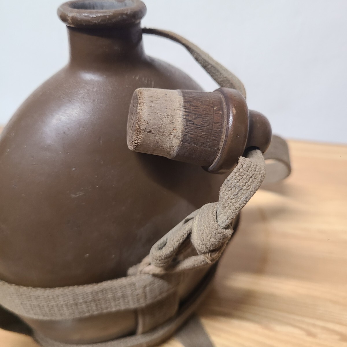 1112◆ 軍用水筒 昭和19年 ロ号 当時物 アルミ水筒 大日本帝国 旧日本軍 ◇◆ _画像4