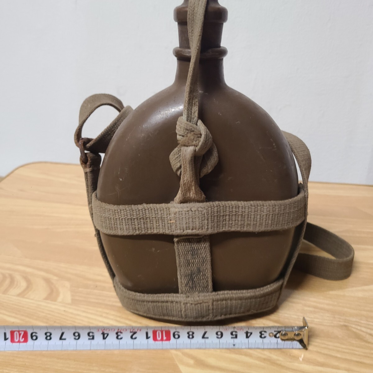 1112◆ 軍用水筒 昭和19年 ロ号 当時物 アルミ水筒 大日本帝国 旧日本軍 ◇◆ _画像9