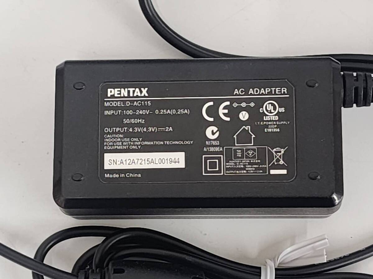 AKI ★ R71021 PENTAX ペンタックス 純正 ACアダプター D-AC115 ★_画像2