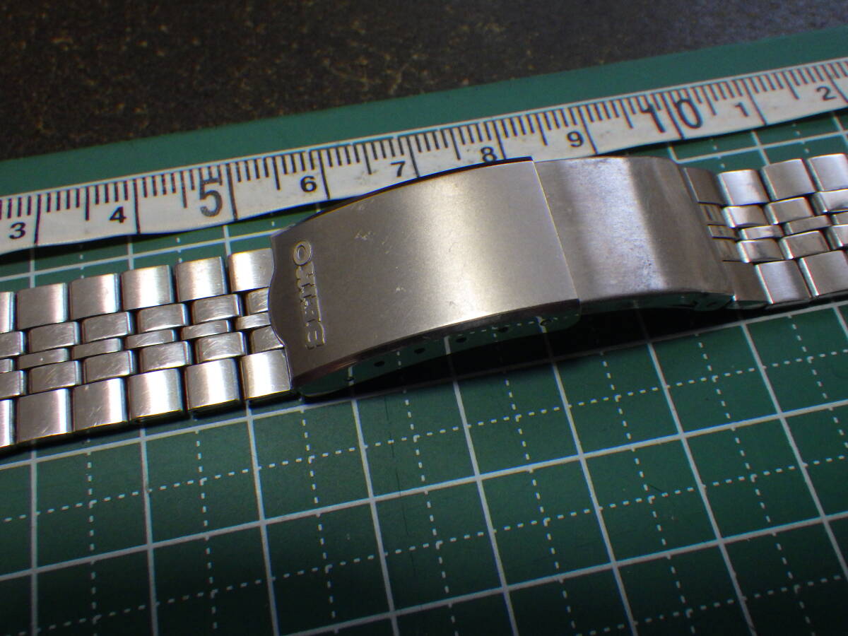 SEIKO 純正 金属ベルト 18mm ラグ幅 約18mm 三つ折れバックル 巻きブレス 腕時計用 ベルト パーツ_画像2