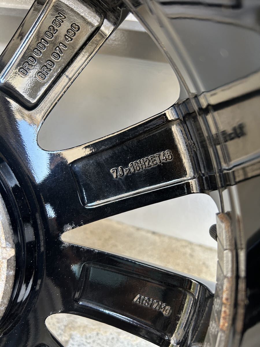 195/55/R16 純正ホイール　スタッドレス　VW ポロ 6R_画像2