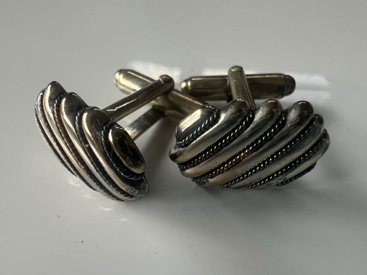 ☆TIFFANY& Co. 925 750刻印　カフス　保存袋付き_画像6