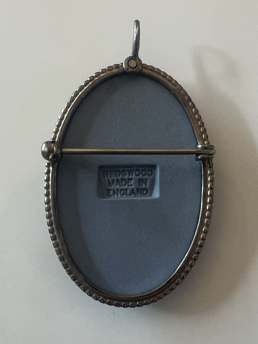 ☆ WEDGWOOD MADE IN ENGLAND刻印 ウェッジウッドペンダントブローチ_画像6