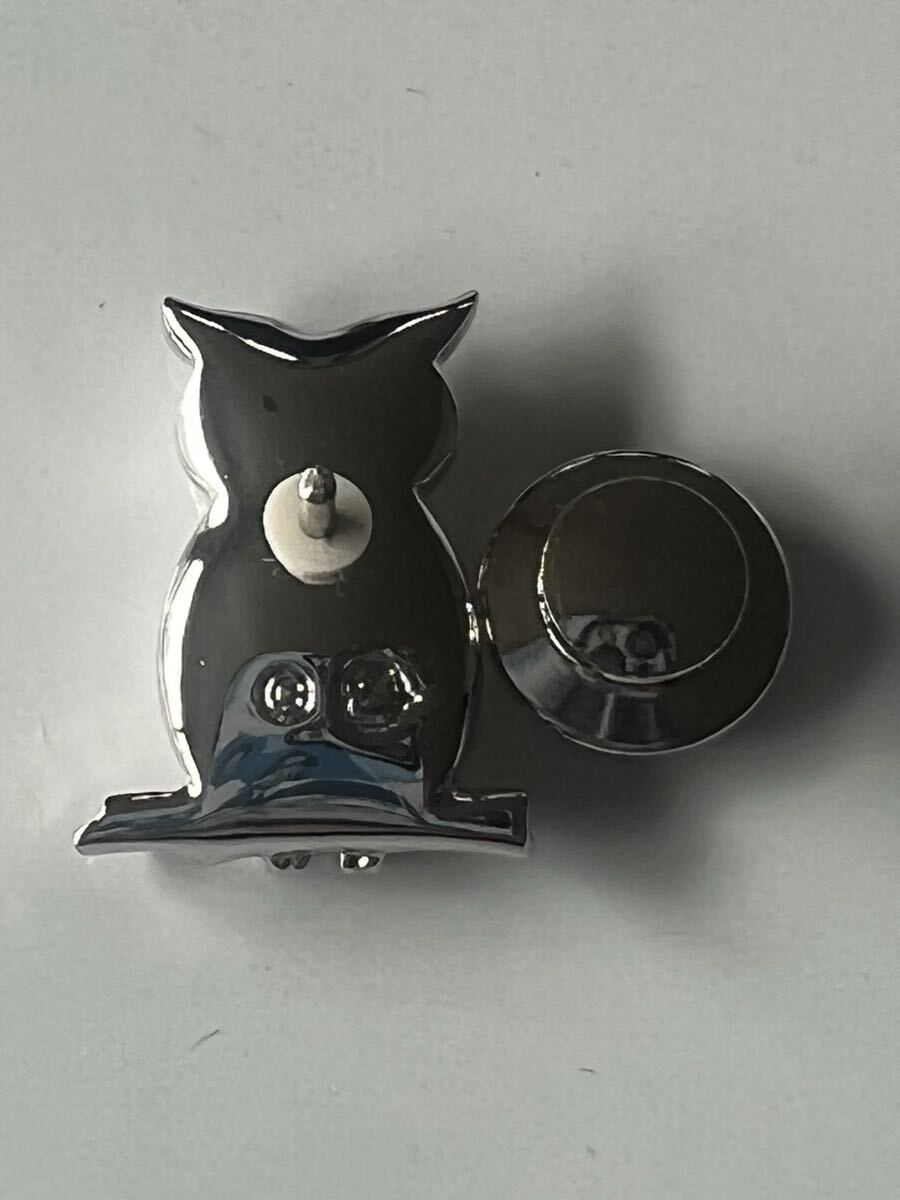 ☆スワロフスキー マーク刻印　フクロウピンブローチ_画像7