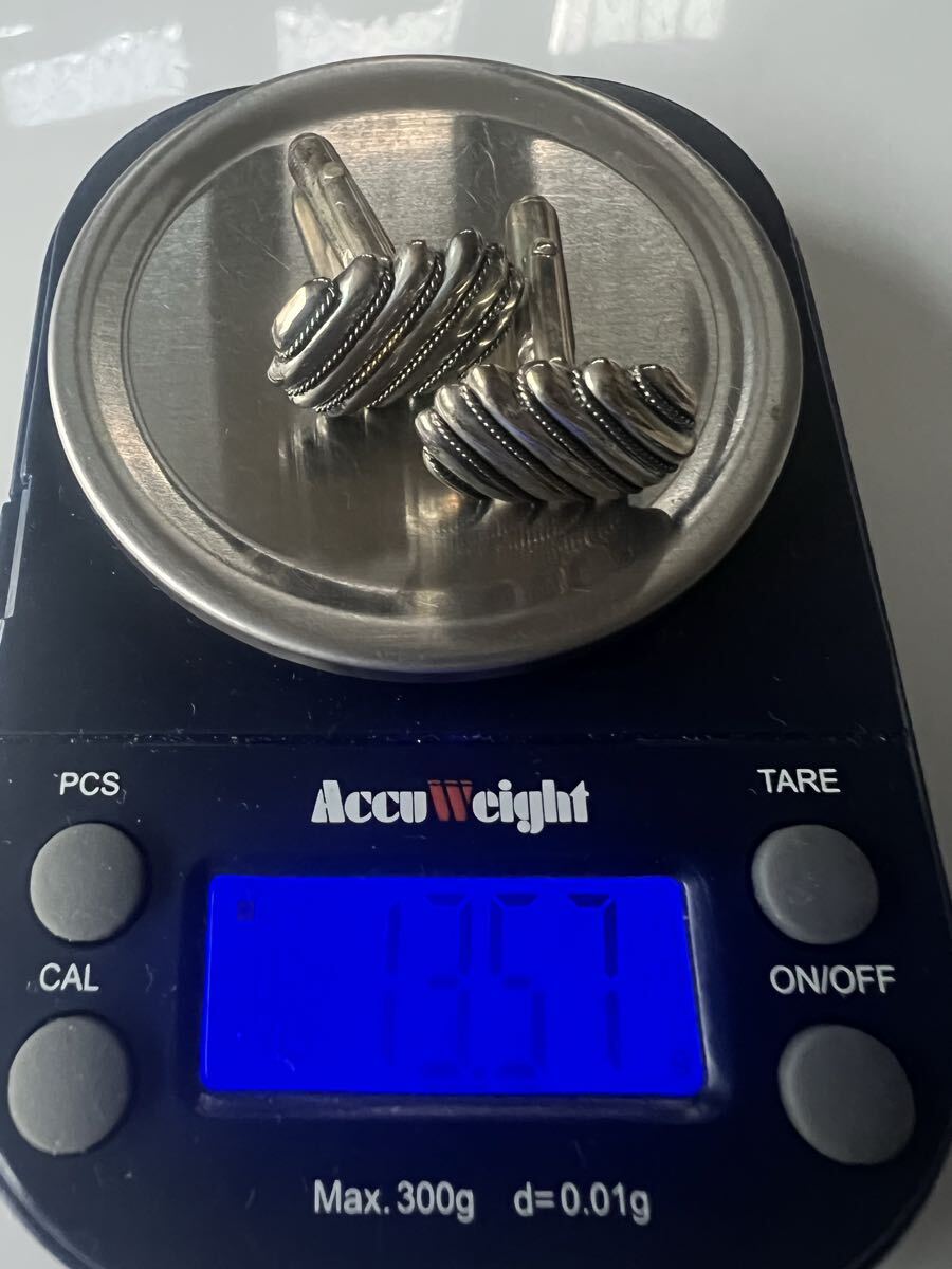 ☆TIFFANY& Co. 925 750刻印　カフス　保存袋付き_画像10