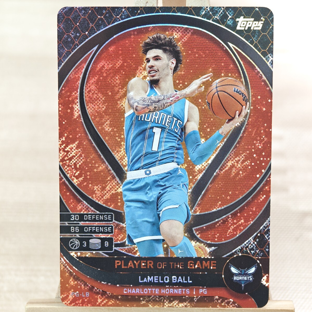 ラメロ・ボール 2025-26 Topps Match Attax Player Of The Game LaMelo Ball シャーロット・ホーネッツ_画像1