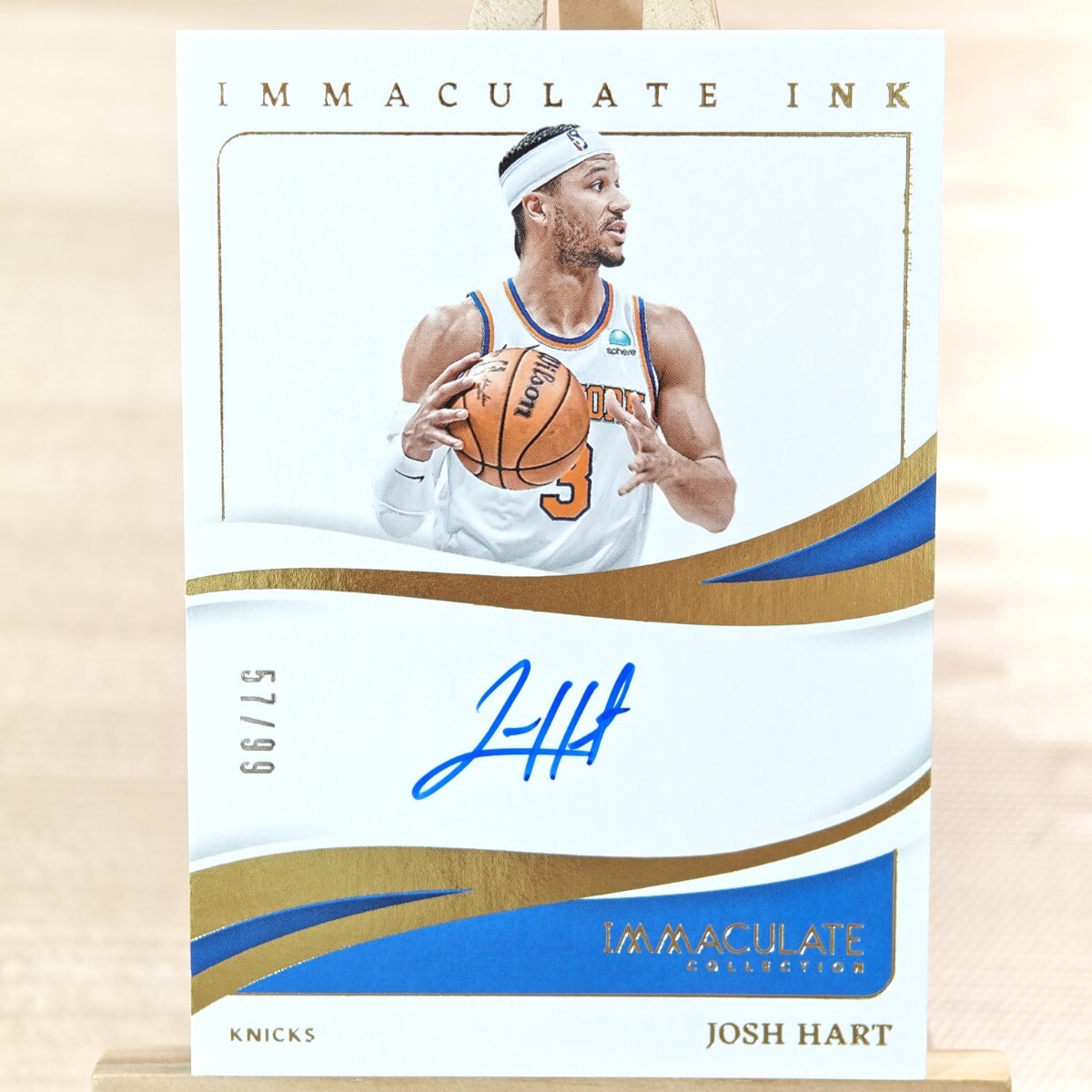 99 листов ограничение joshu* Heart 2023-24 Panini Immaculate Ink Josh Hart On Card Auto автограф автограф карта New York *niks