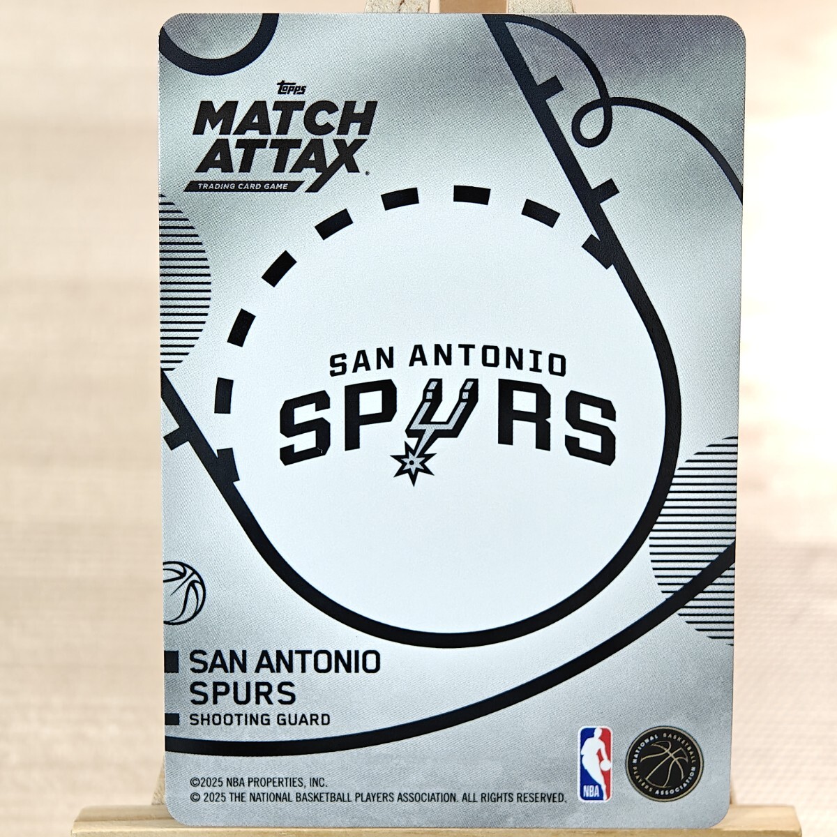 ステフォン・キャッスル 2025-26 Topps Match Attax Hot Prospects Stephon Castle サンアントニオ・スパーズ_画像2