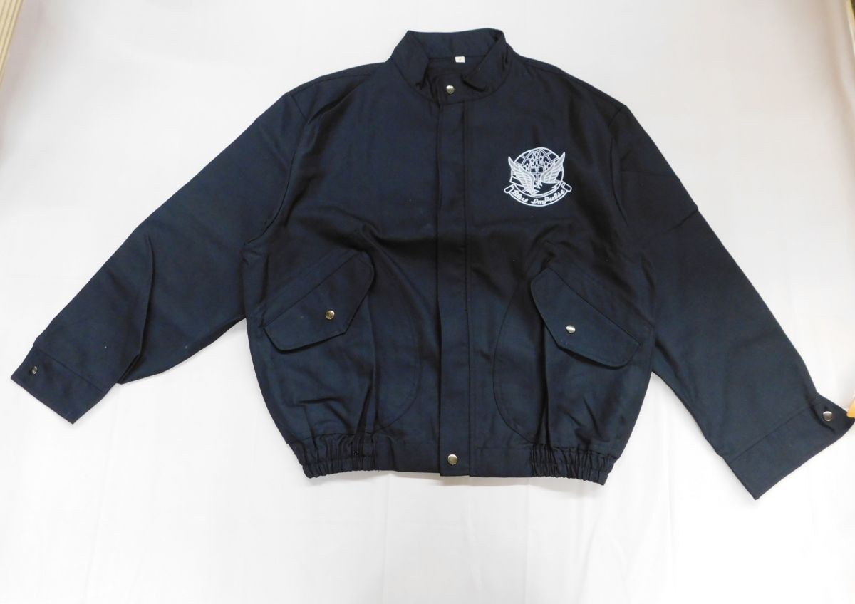 T208* авиация собственный .. голубой Impulse "куртка пилота" свободный размер оттенок черного милитари блузон не использовался товар * стоимость доставки 780 иен ~