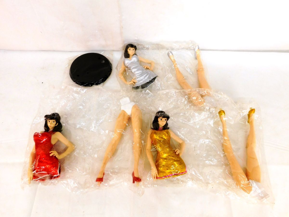 M921★ルパン三世 DX組立式ドレスアップ峰不二子 フィギュア 3点 ゴールド系 シルバー系 レッド系 未使用品 まとめて★送料690円〜の画像1