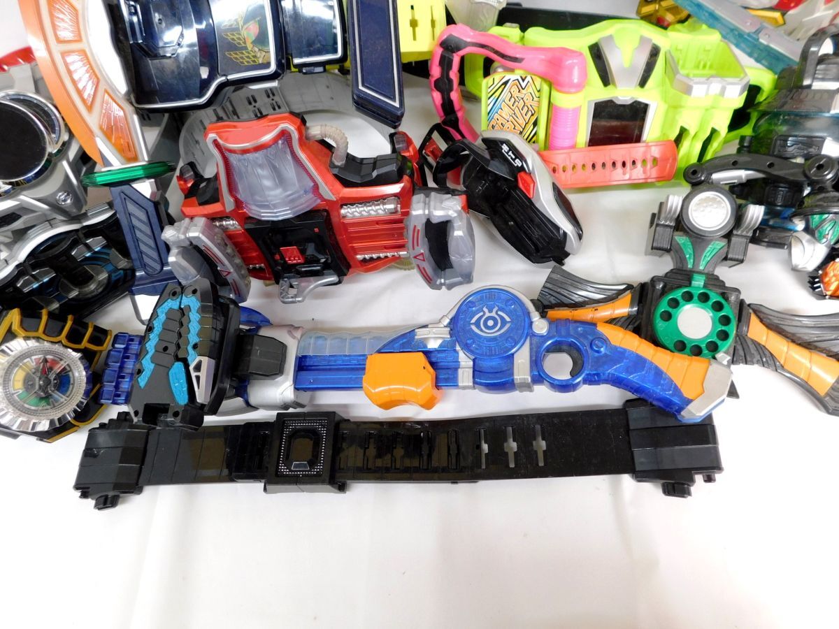 M912★仮面ライダーベルト 武器 まとめて ウィザード 煌輝斧剣 DXアックスカリバー 鎧武 DX戦国ドライバー ジャンク★送料1580円〜_画像8