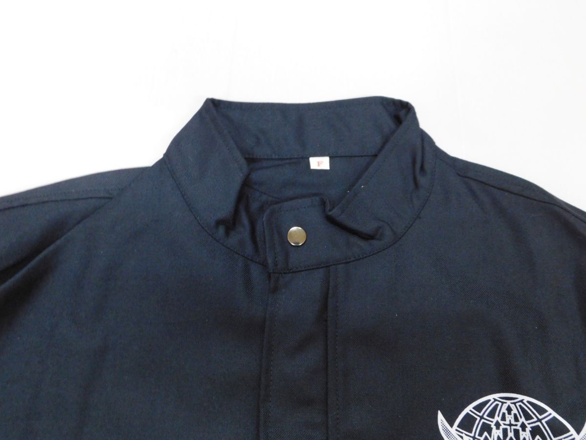 T208* авиация собственный .. голубой Impulse "куртка пилота" свободный размер оттенок черного милитари блузон не использовался товар * стоимость доставки 780 иен ~