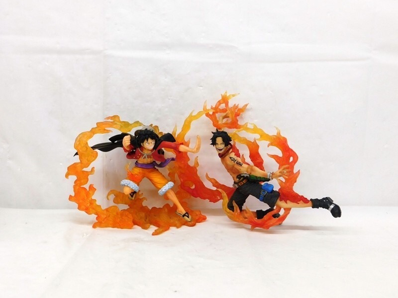 K305★ONE PIECE フィギュア まとめ売り ワンピース ポートガス・D・エース モンキー・D・ルフィ パーツ欠品あり★送料880円〜_画像9