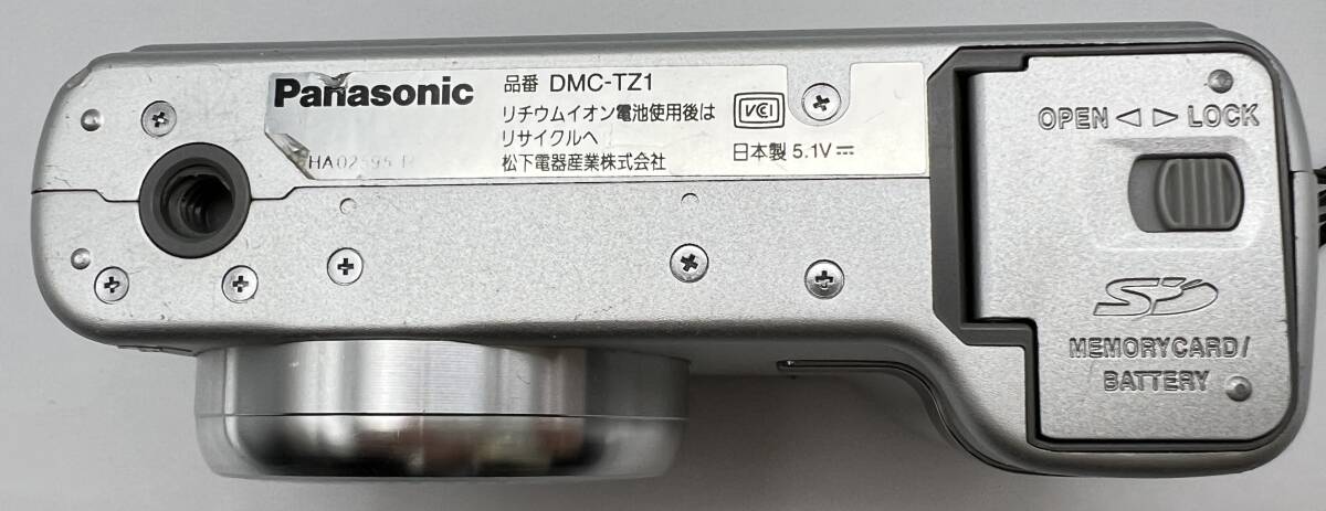 i6055A PANASONIC パナソニック LUMIX DMC-TZ1 デジカメ コンパクトカメラ 10x OPTICAL ZOOM 通電/動作未確認_画像8