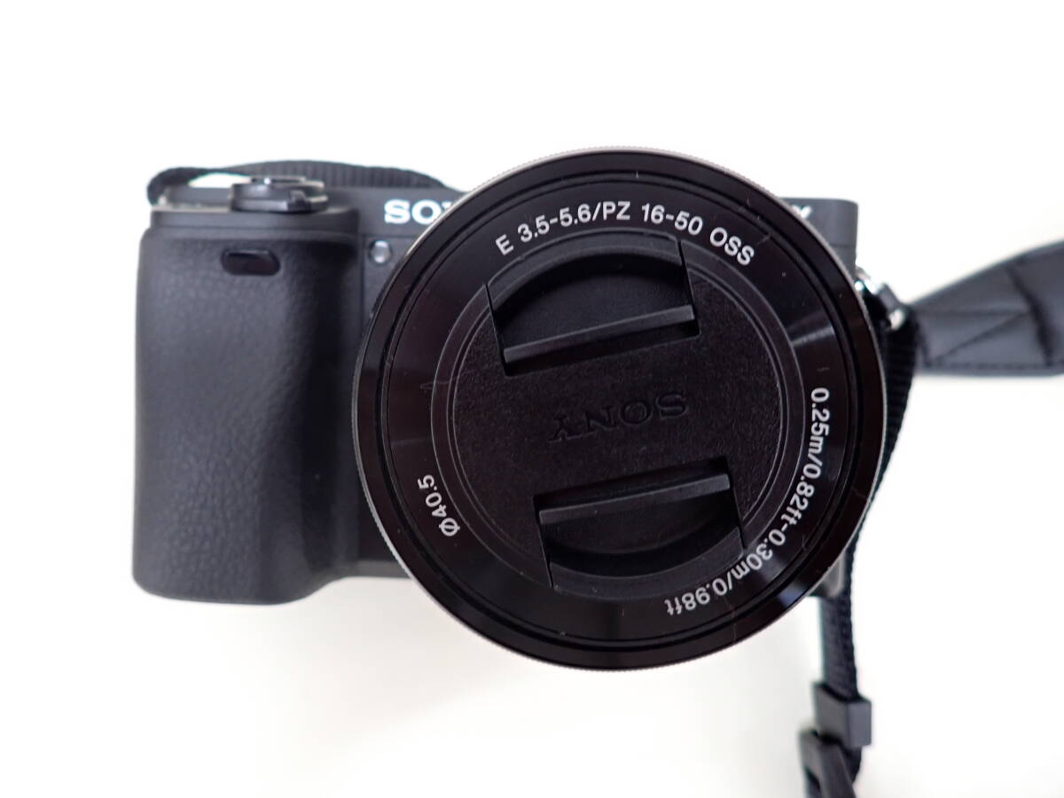 8236*SONY α6400 ILCE-6400Y двойной zoom линзы комплект SELP1650 16-50mm SEL55210 55-210mm беззеркальный однообъективный камера б/у хороший 