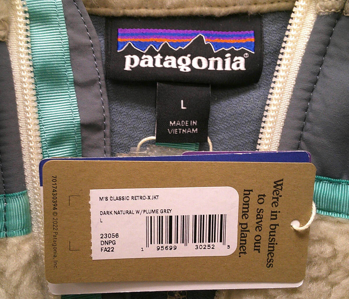 パタゴニア　メンズ・クラシック・レトロX・ジャケット フリース　ＤＮＰＧ　（Ｌ）_画像3