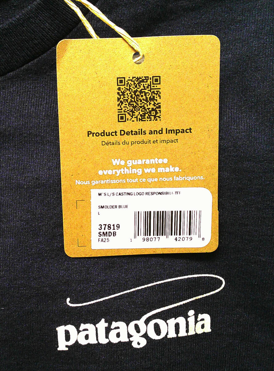 パタゴニア メンズ・ロングスリーブ・キャスティング・ロゴ・レスポンシビリティー SMDB (L)_画像5