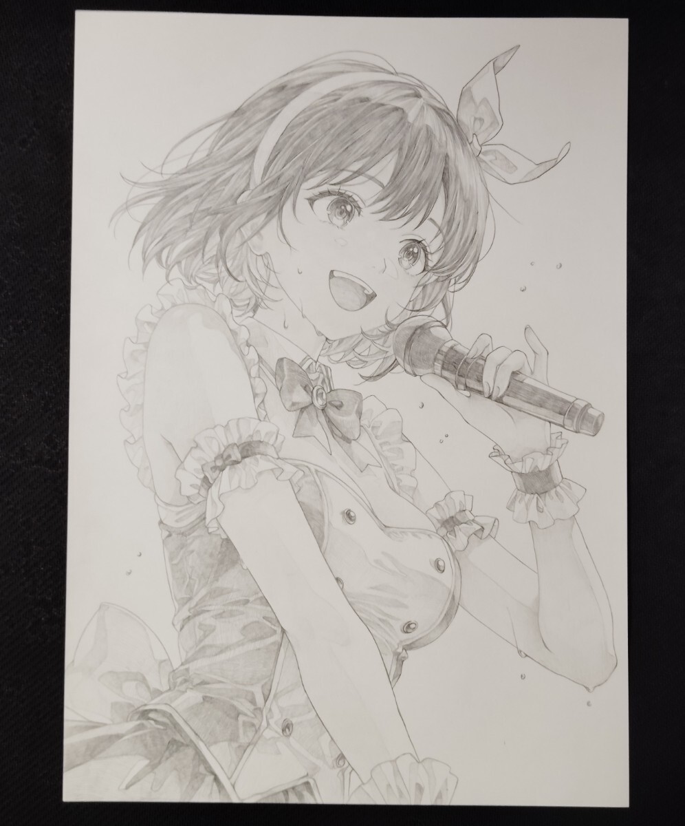  идол. девочка * оригинал *A4 размер * ручные иллюстрации ( все возраст предназначенный )