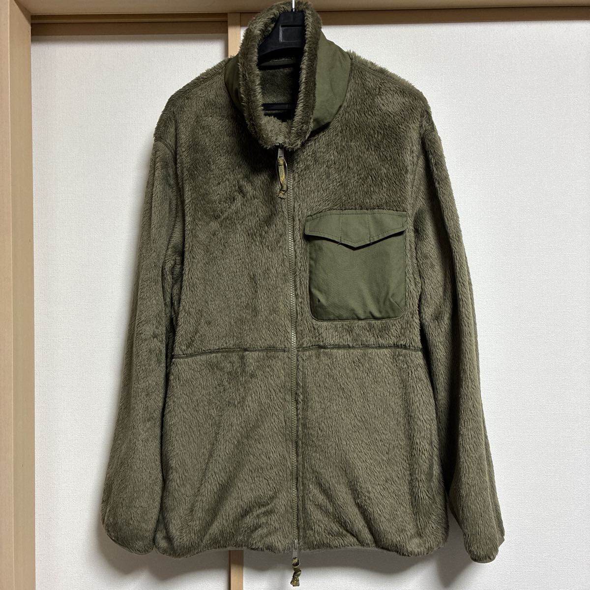 【極美品】MACKINTOSH LONDON MEN バルキーフリースジップアップブルゾン カーキ サイズ40 G1F16-623-72_画像1