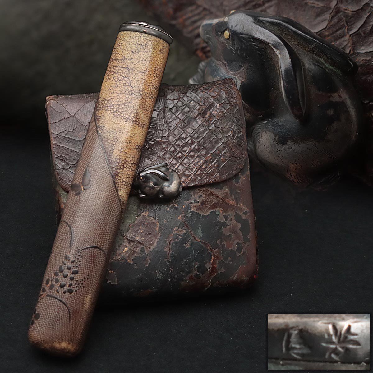 FD923 времена .. предмет [. Kiyoshi произведение ]. серебряный / 4 минут один золотой серебряный ... map передний металлические принадлежности золотой Tang кожа дым . входить /... кожа . цветок бабочка лакировка кисеру тубус общий -слойный 70g*. входить курение . старый изобразительное искусство 