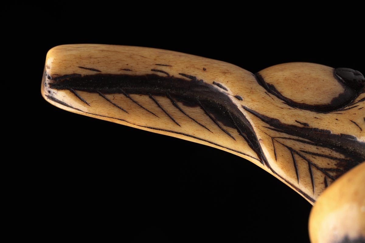 JQ156 времена .. предмет старый .[.. map / локва /biwa] большой netsuke ширина 7.2cm* старый угол netsuke * старый netsuke кейс для печати дым . входить оборудование орнамент .. предмет старый изобразительное искусство 