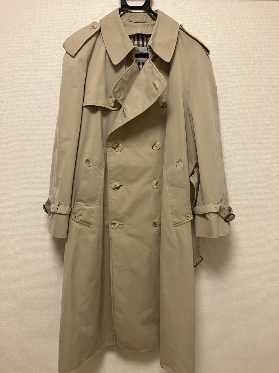 アクアスキュータム　トレンチコート　イギリス製　ベージュ_画像1