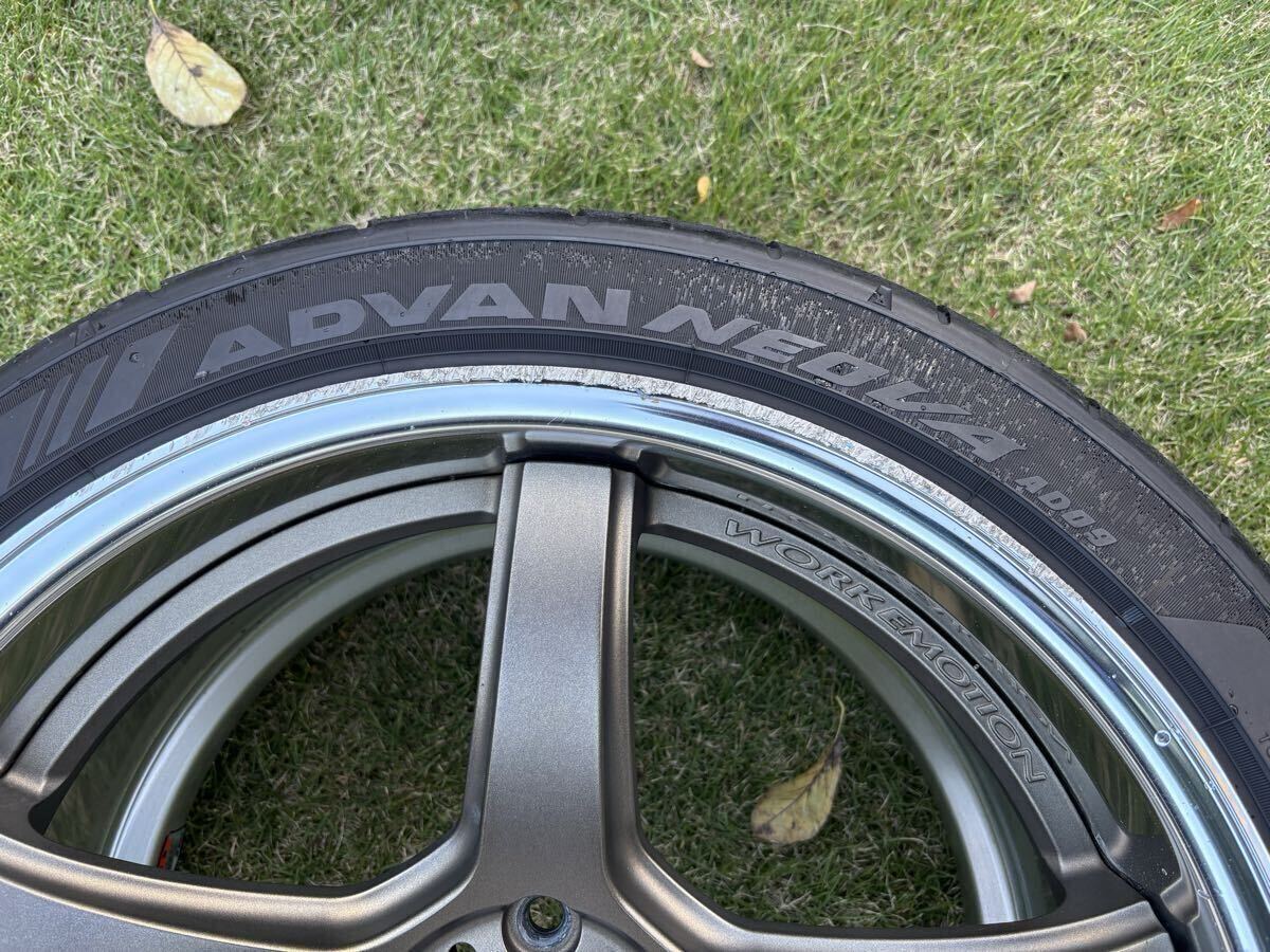 WORK EMOTION T5R 2P 19インチ　YOKOHAMA ADVAN NEOVA AD09 GRスープラ取り外し_画像9