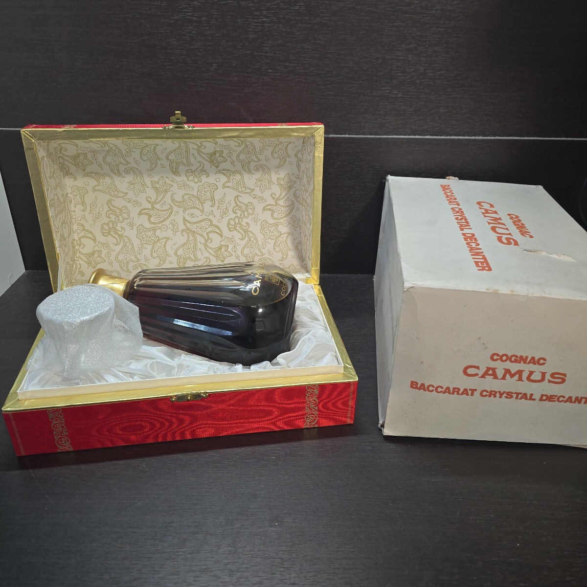 CAMUS バカラボトル コニャック Baccarat　古酒【見開栓】鑑賞用 ブランデー_画像1