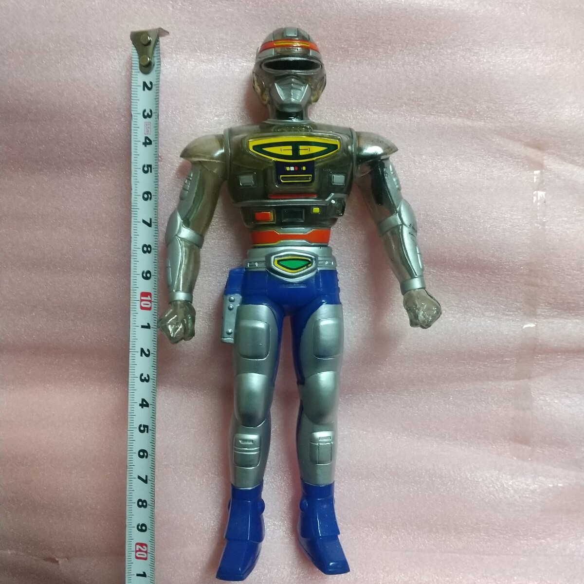 当時物 ソフビ★宇宙刑事シャイダー スパークシャイダー ポピー事業部★ギャバン シャリバン メタルヒーロー_画像3