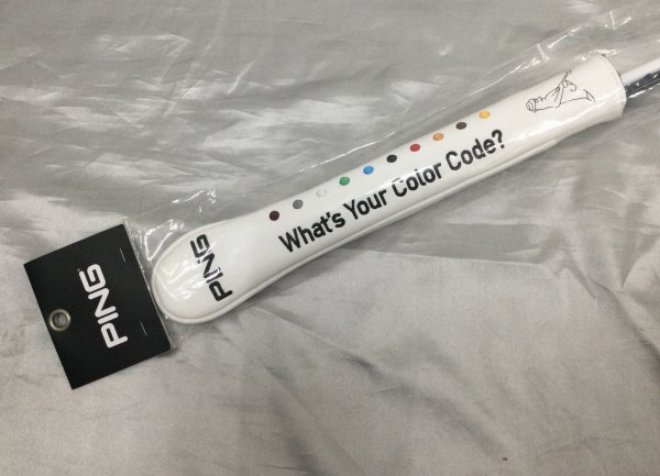 未使用品★ショットやパターの方向確認等の練習で使える！★/PING/ピン/アライメントスティック(品番：AC-U202)/白と黒の2本セット/7219_画像2